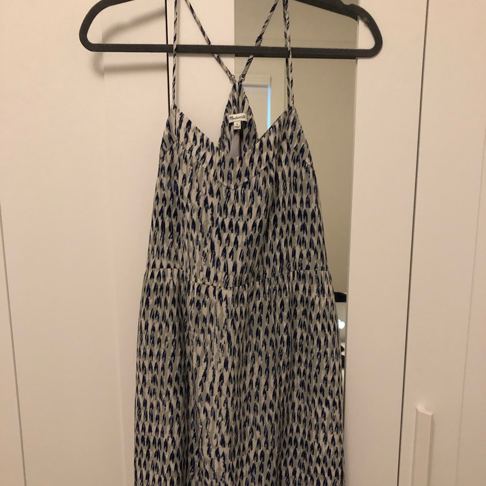 Madewell Fit and Flare patterned dress